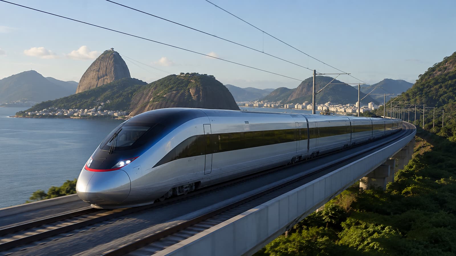 Proyecto de tren de alta velocidad entre Río de Janeiro y São Paulo.