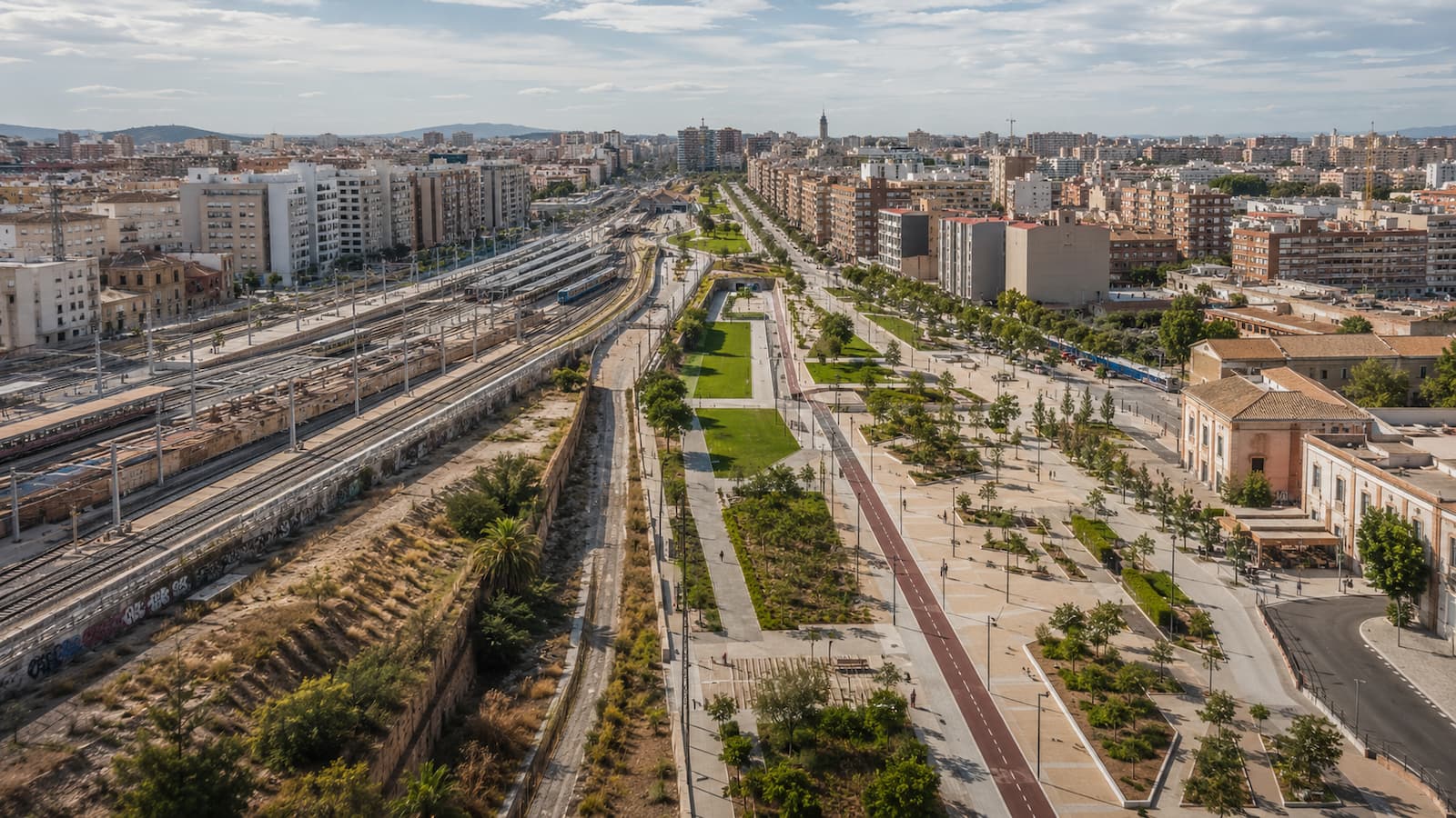 Proyecto urbano de Conexión Sur en el entorno ferroviario de Murcia