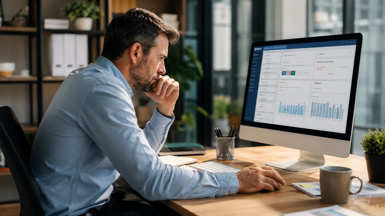 Pyme revisando su software de facturación antes de adaptarse a VeriFactu