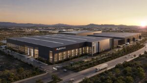 Recreación de la futura gigafactoría de PLD Space en Elche un proyecto llamado a reforzar el eje Alicante Elche como polo industrial y tecnológico
