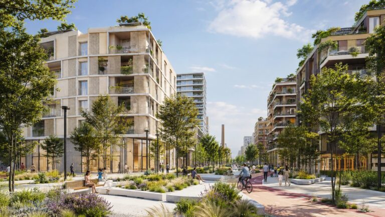 Render del futuro barrio Seda Paperera en El Prat