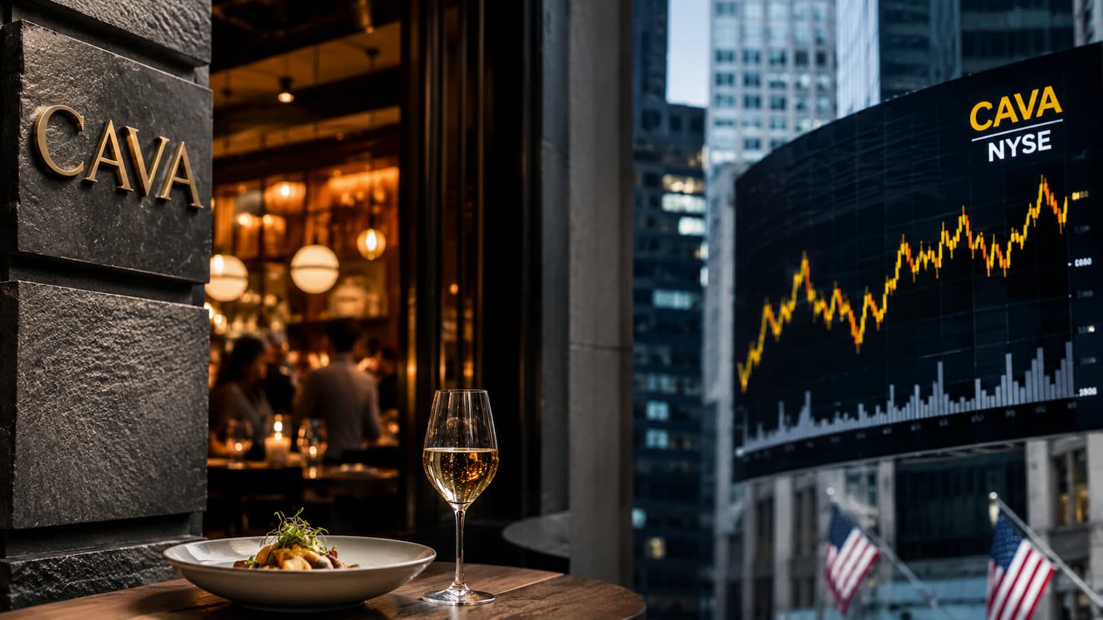 Restaurante Cava y cotización bursátil de CAVA en Wall Street