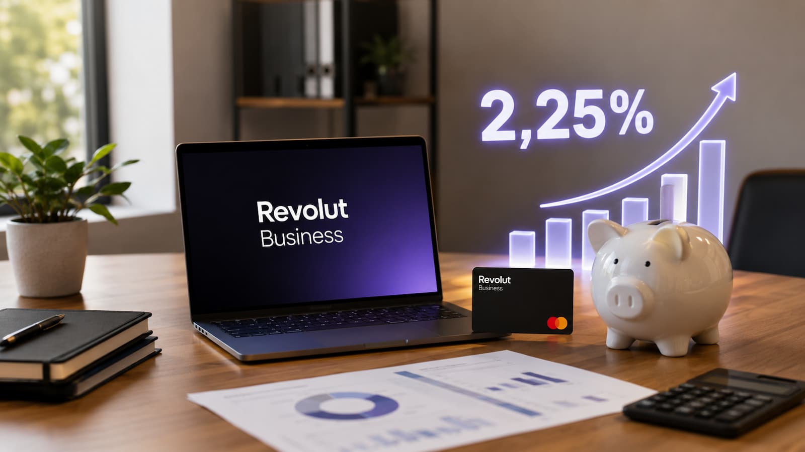 Revolut Business ha elevado hasta el 2,25% TAE su remuneración para empresas.