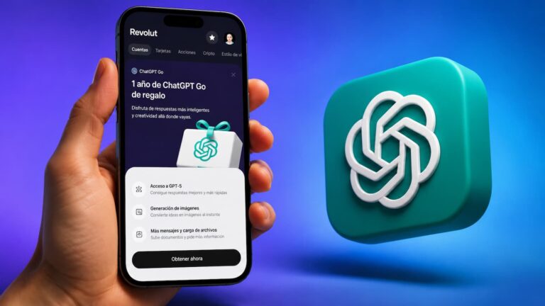 Revolut ofrece ChatGPT Go gratis hasta un año.