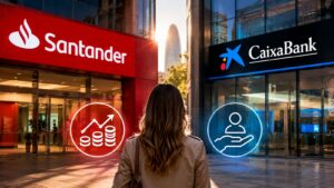Santander y CaixaBank prevén más negocio bancario.