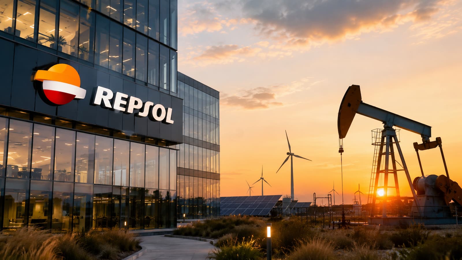 Sede y actividad energética de Repsol tras sus resultados semestrales