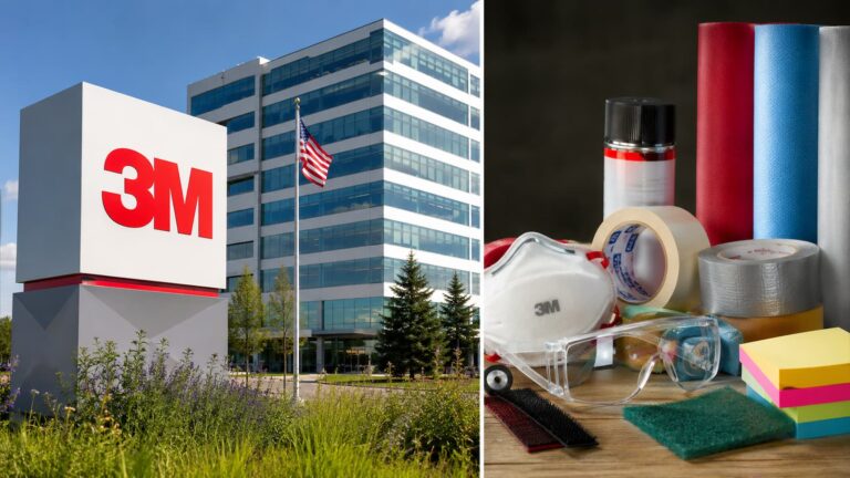 Sede y productos de 3M tras elevar sus previsiones de 2026