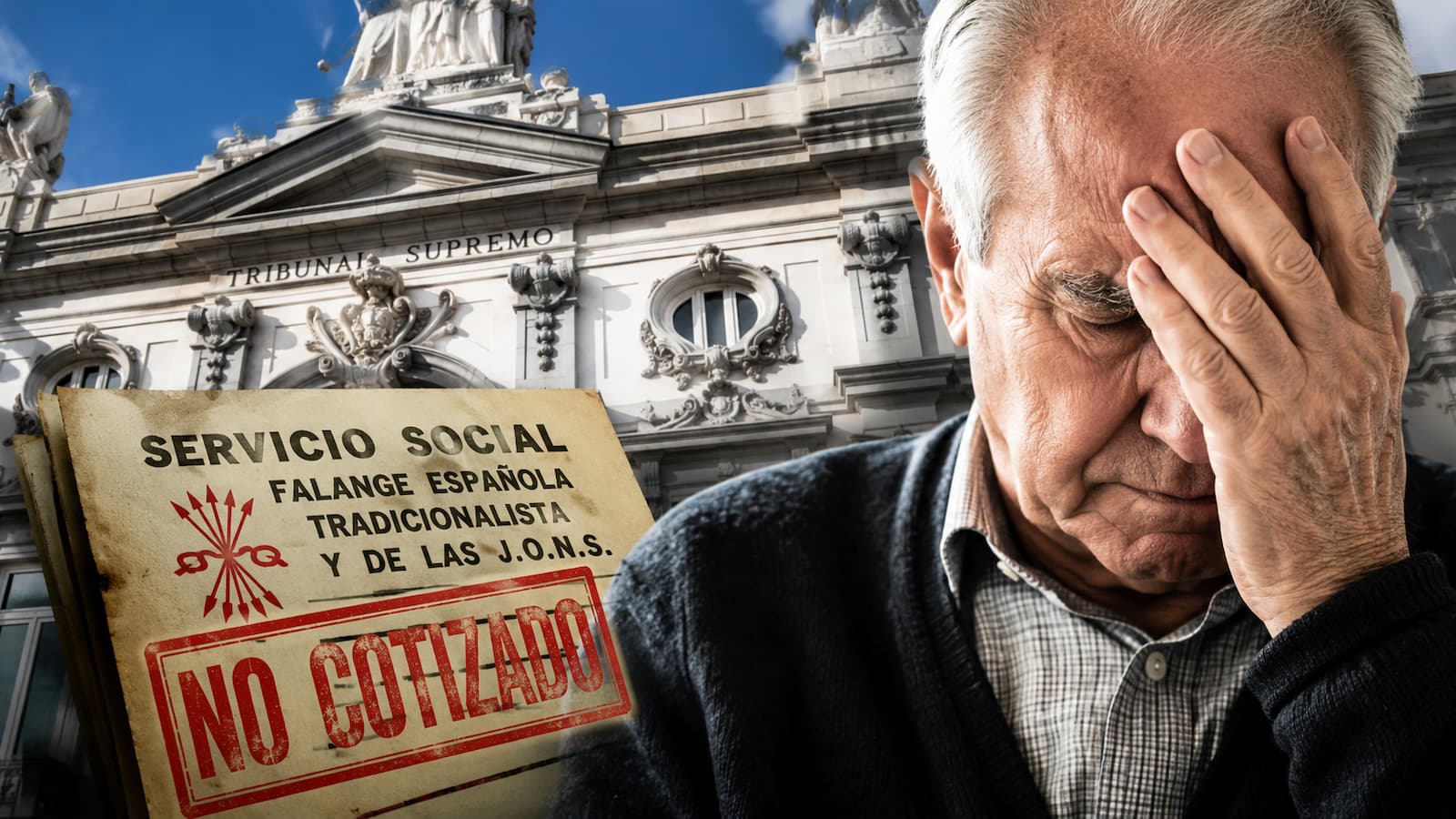 Supremo niega sumar servicio social de la Falange para una pensión SOVI