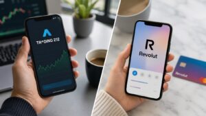 Trading 212 y Revolut en una comparativa de banca digital e inversión