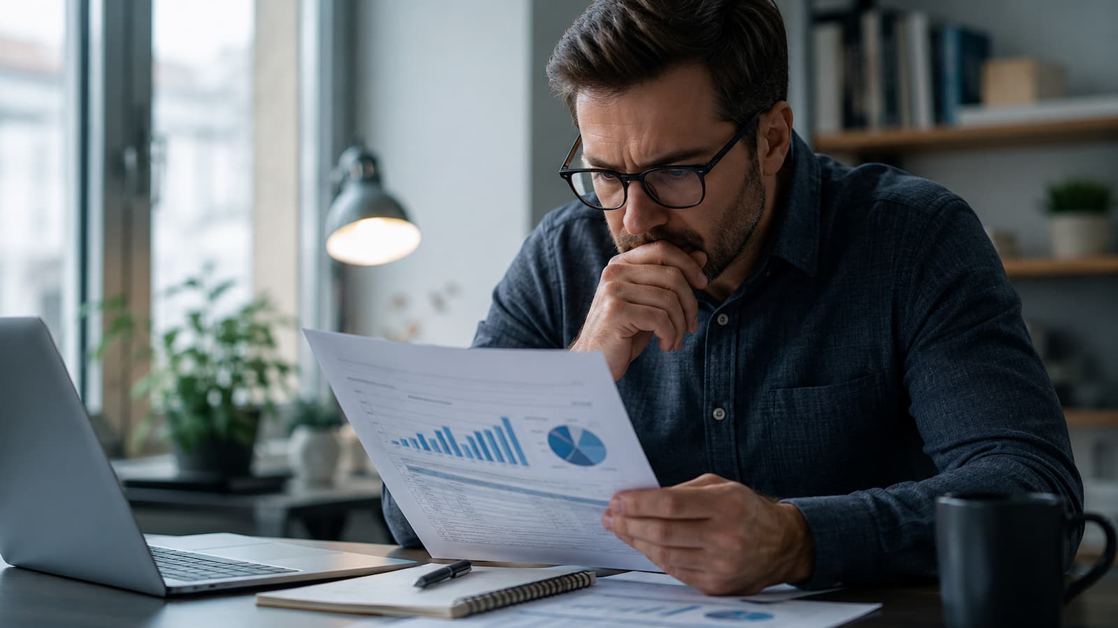 Un inversor revisa costes y fiscalidad antes de contratar ETF.