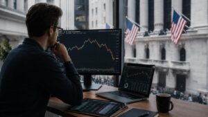 Un inversor revisa su cartera mientras Wall Street pierde parte del empuje minorista.