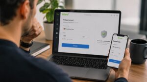 Usuario revisando cómo depositar dinero en eToro