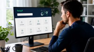 Usuario revisando el soporte de eToro antes de invertir