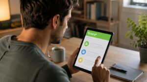 Usuario revisando las condiciones de referidos de eToro antes de invertir