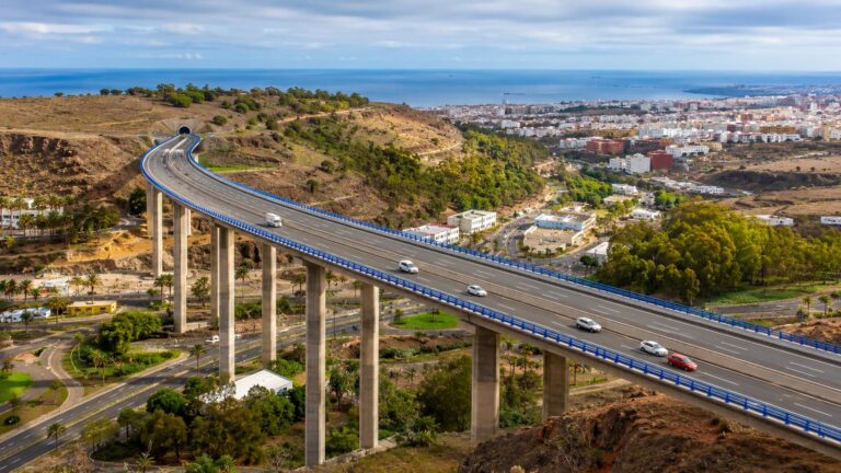 Viaducto del Guiniguada en la GC 3 de Las Palmas de Gran Canaria