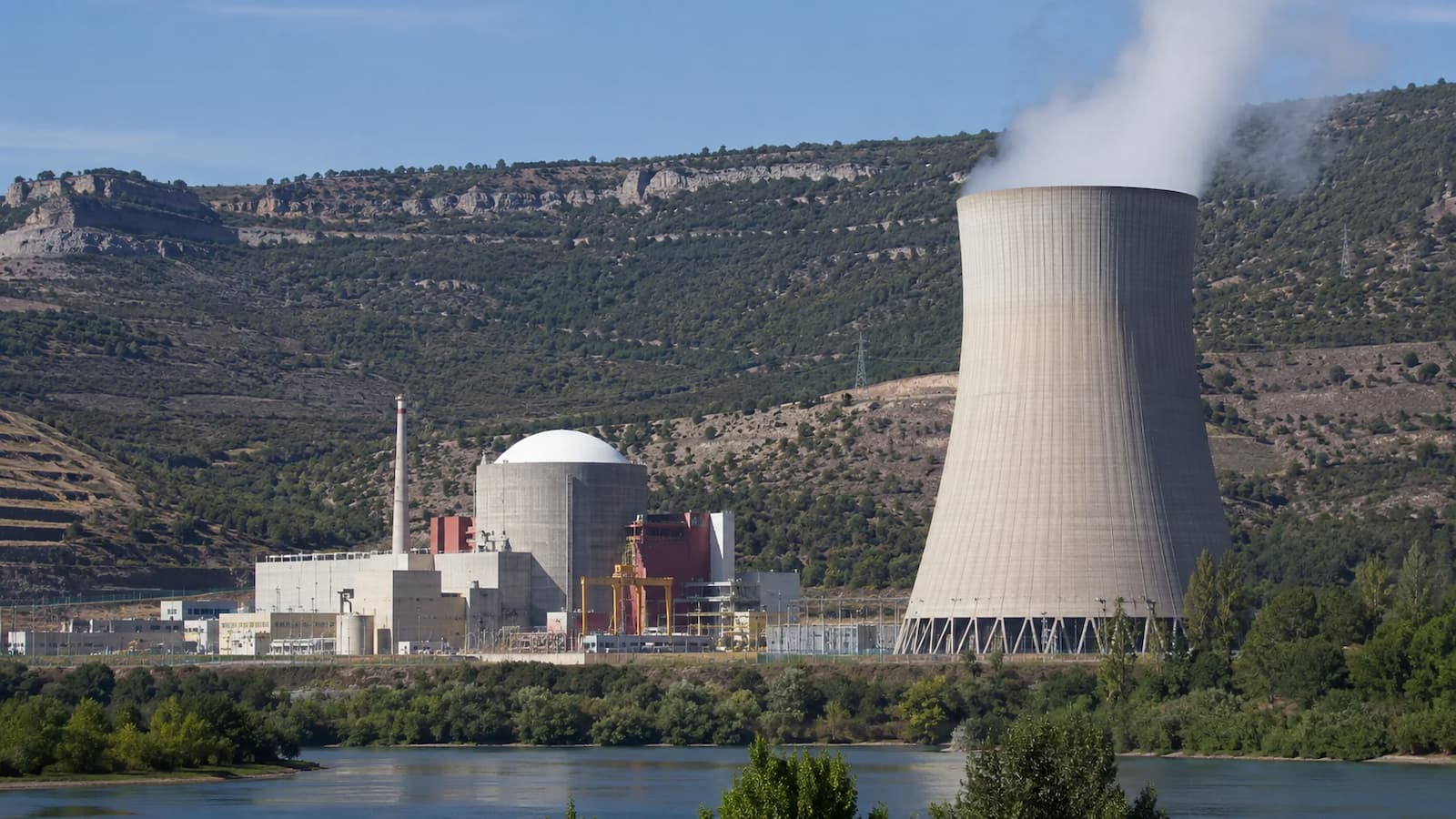 Vista de la central nuclear de Trillo en Guadalajara.