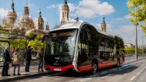 Zaragoza prueba un nuevo autobús eléctrico
