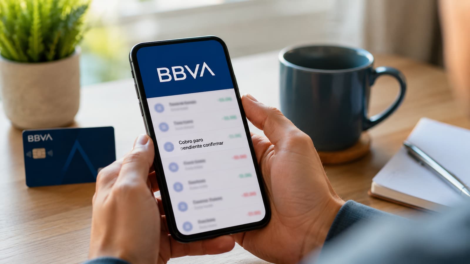 bbva cobro paro pendiente confirmar