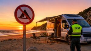 Acampar en playas puede costarte miles de euros en este verano.
