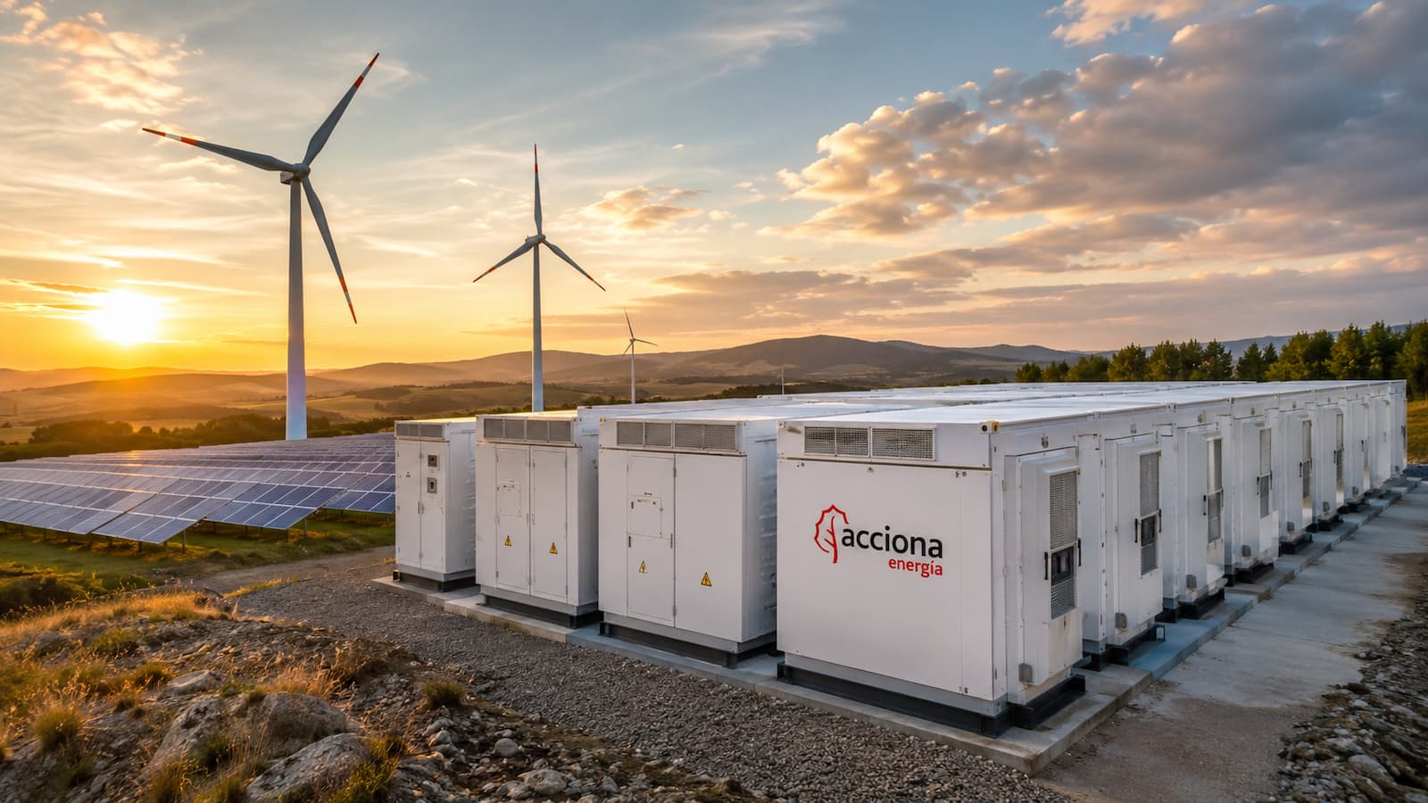 Acciona Energía pondrá baterías en Cuenca y Palencia.