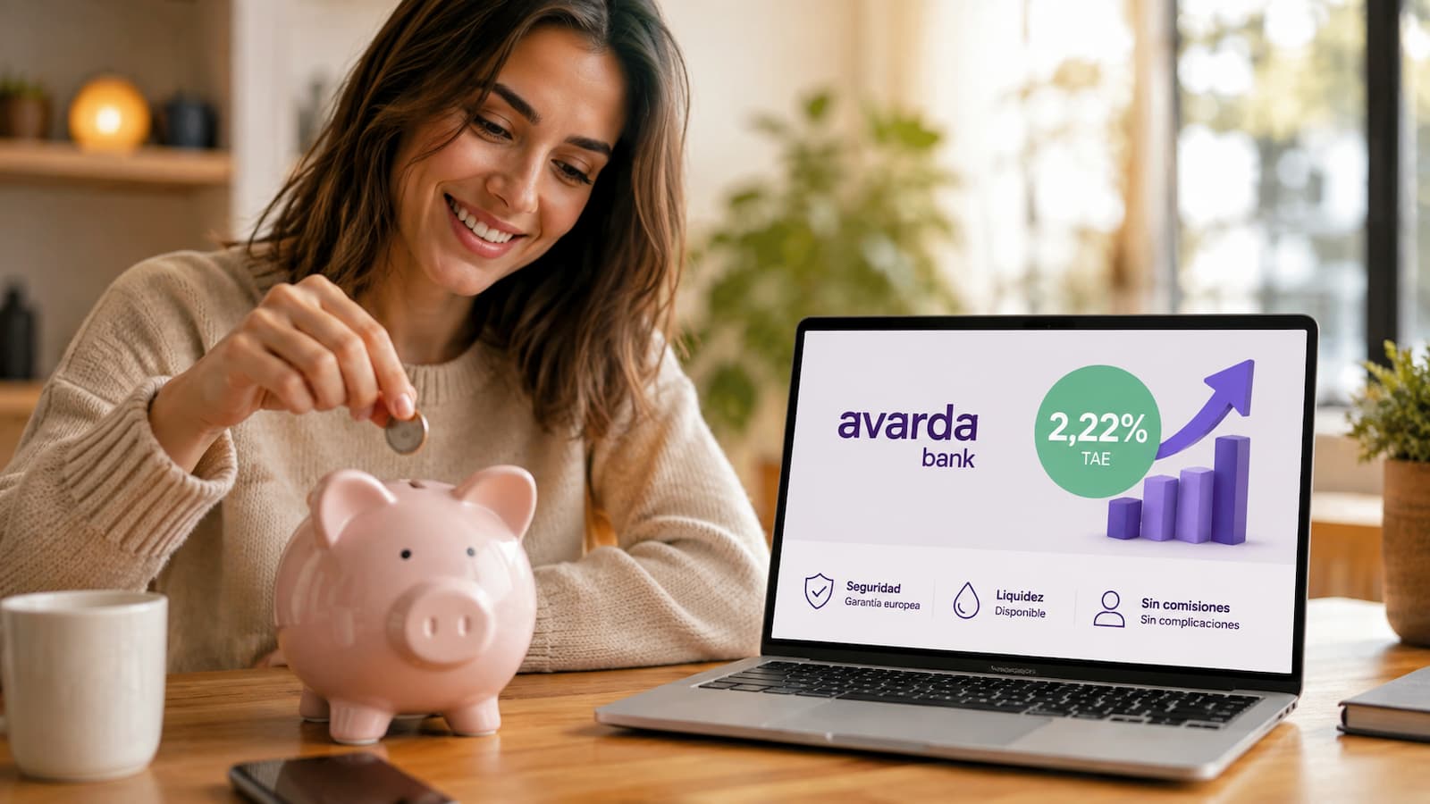 Avarda Bank ya aparece en Raisin con una cuenta de ahorro al 2,22% TAE.