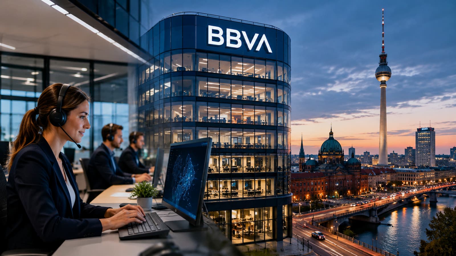 BBVA acaba de establecer en Berlín un centro de soporte.
