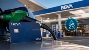 BBVA vuelve al descuento de hasta el 2% en carburante.