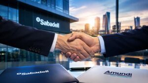 Banco Sabadell asegura hasta 2035 su alianza con Amundi.