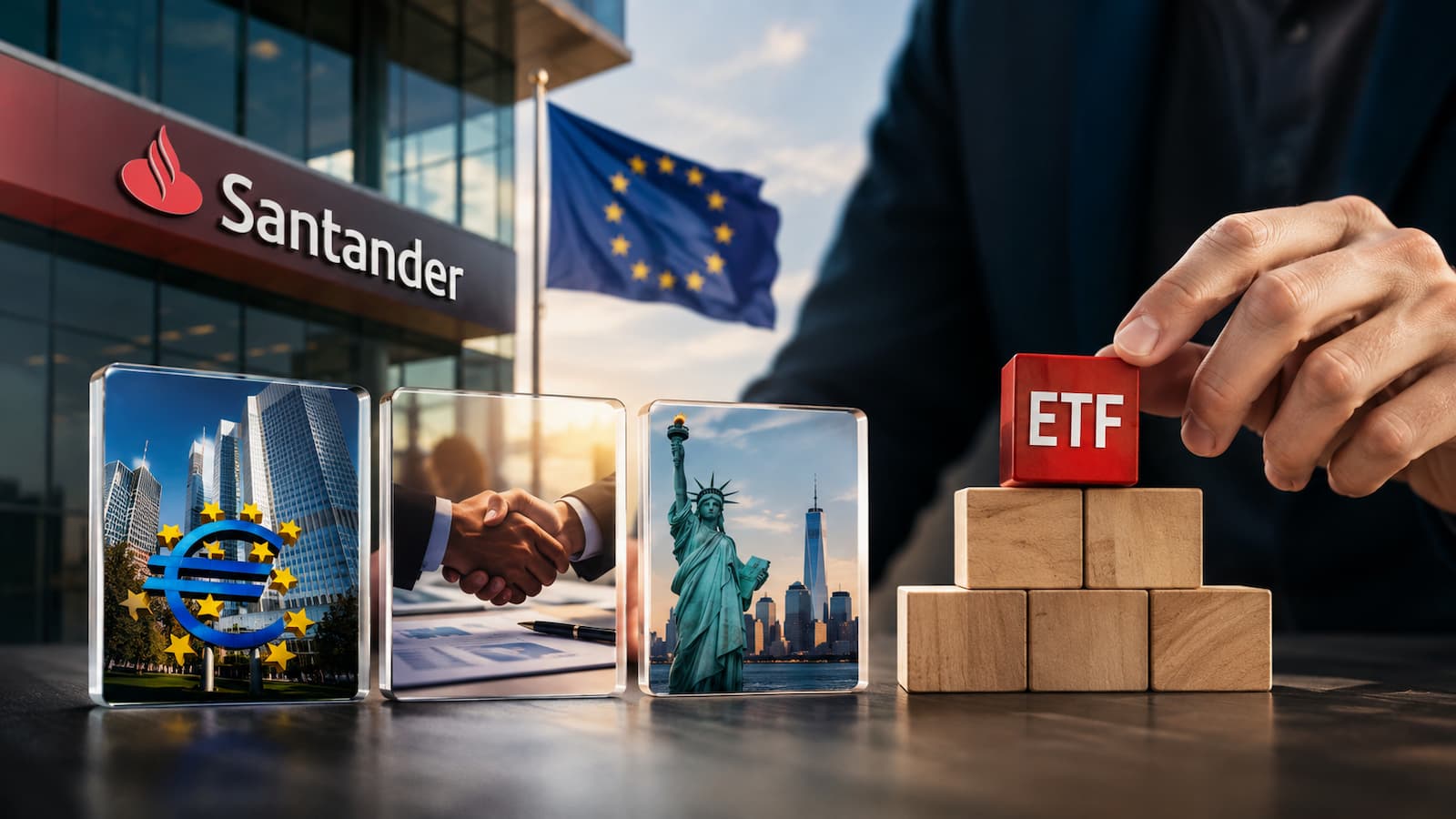 Banco Santander prepara su entrada en los ETFs propios en Europa.