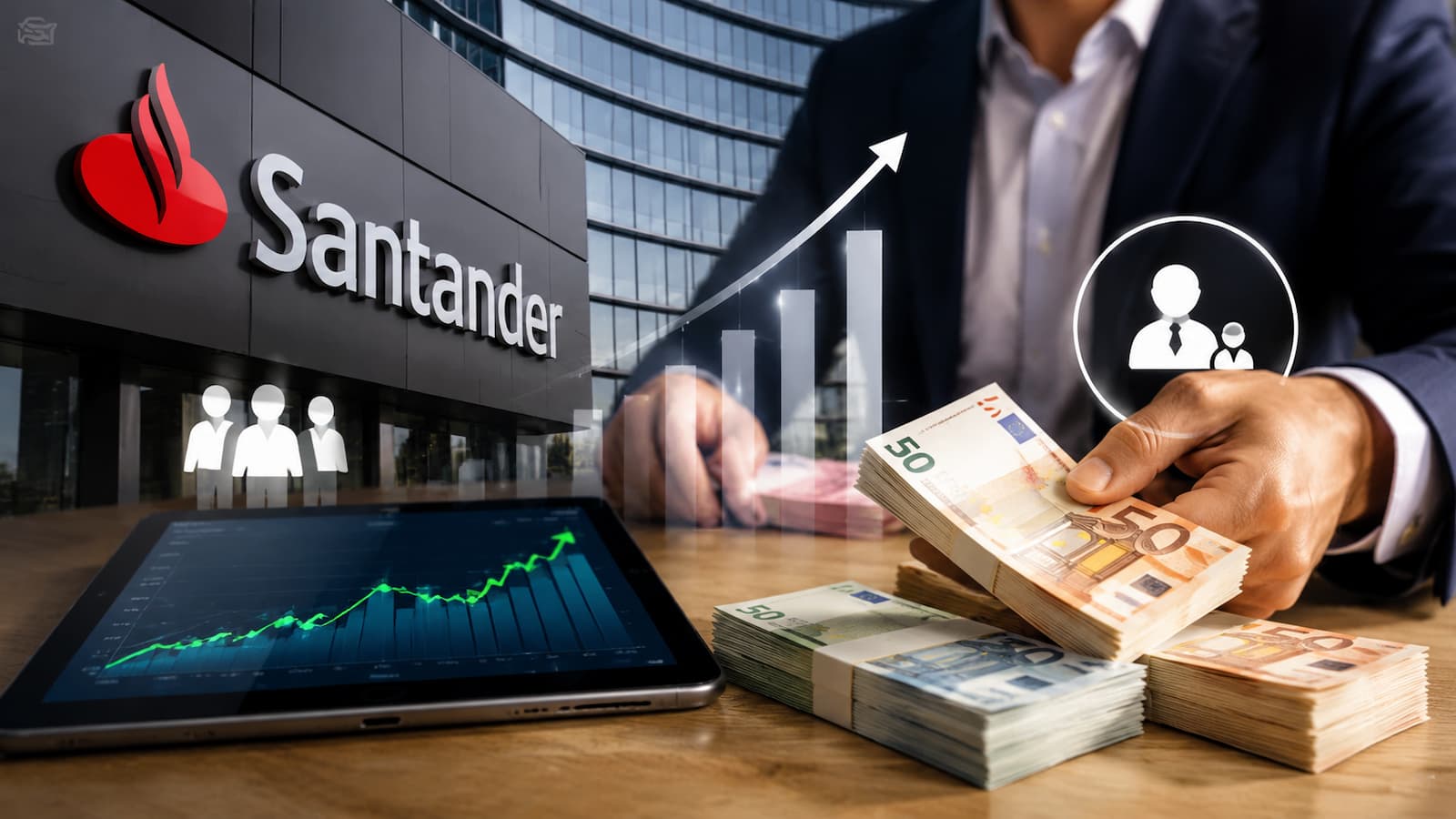 Banco Santander prepara una recompra de acciones.