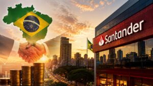 Banco Santander quiere comprar el 10% de Santander Brasil.