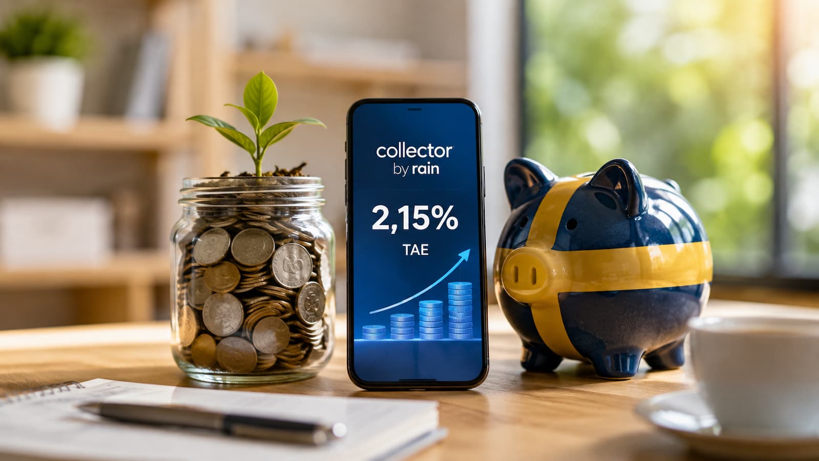 Collector sube su cuenta en Raisin al 2,15% TAE.