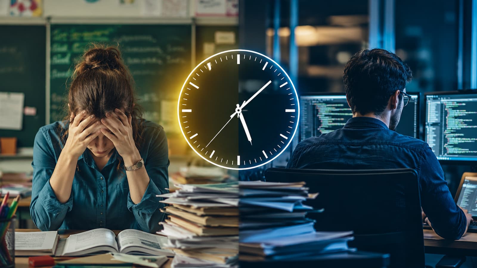 Educación e informática encabezan las horas extra sin pagar.