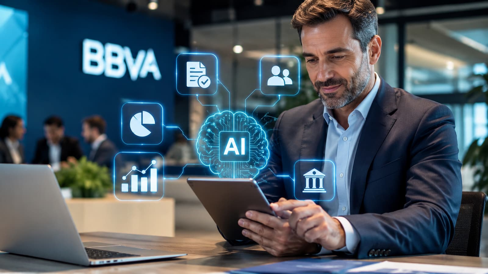 El 86% de los gestores de empresas de BBVA ya usa IA.