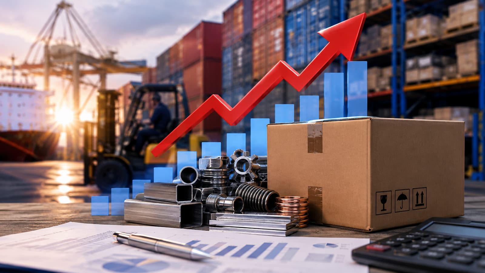 El INE confirma que los precios industriales de importación subieron un 5 7%.