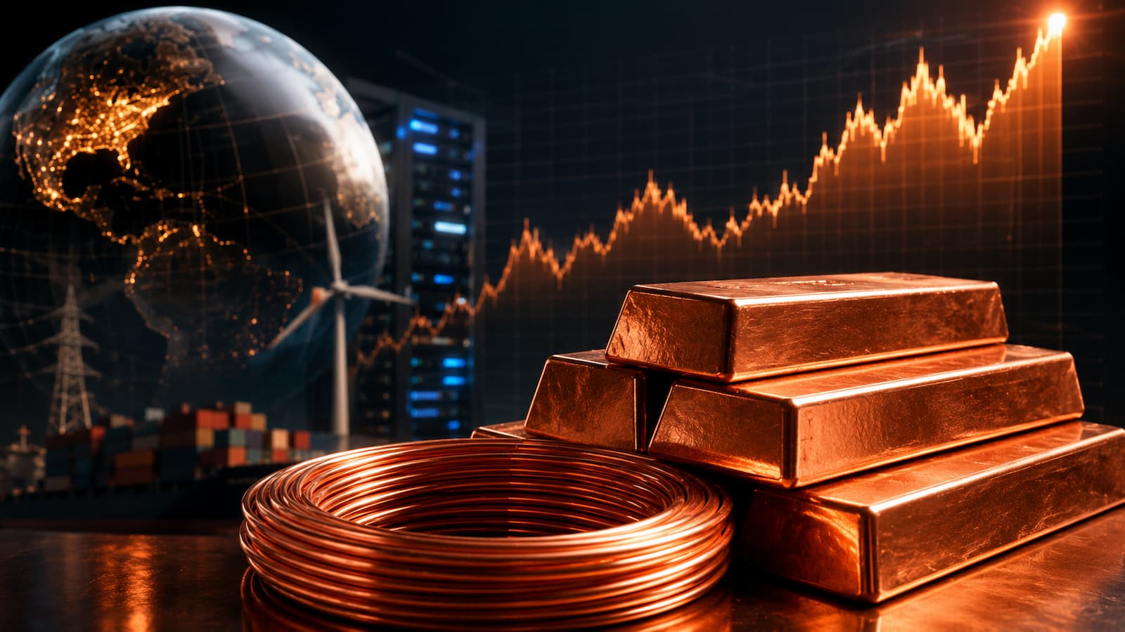 El cobre se dispara a máximos históricos y beneficia ETFs.