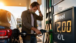 El diésel superó los dos euros por litro en 488 gasolineras españolas.
