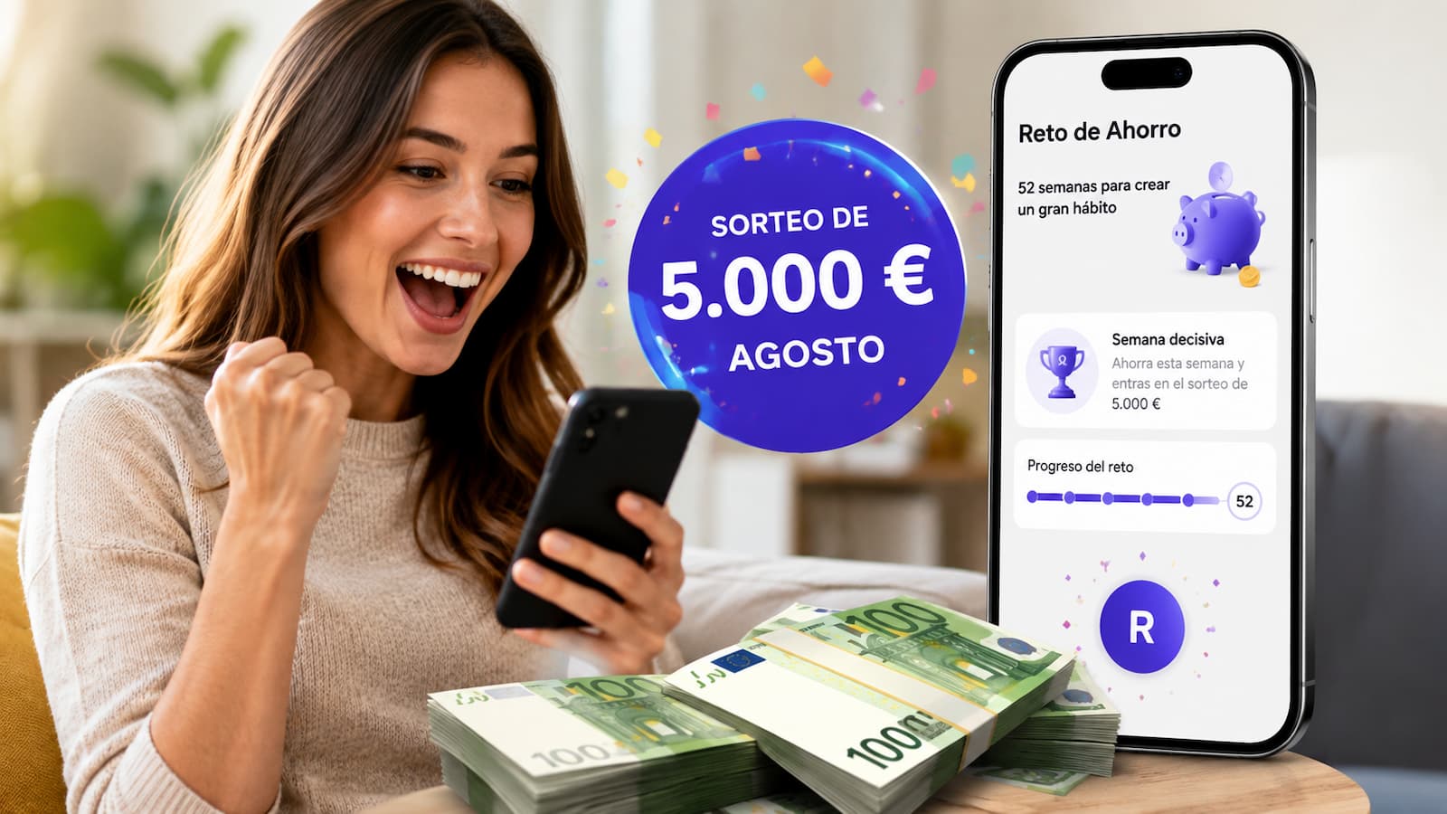 Empieza la semana decisiva del Reto de Ahorro de Revolut para optar a 5.000 euros.