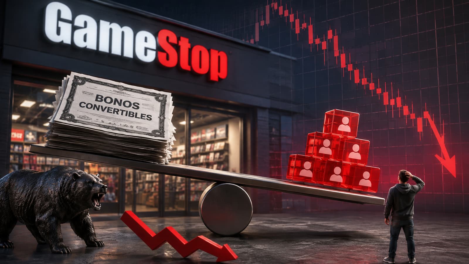 GameStop ha pactado cambiar deuda por acciones.