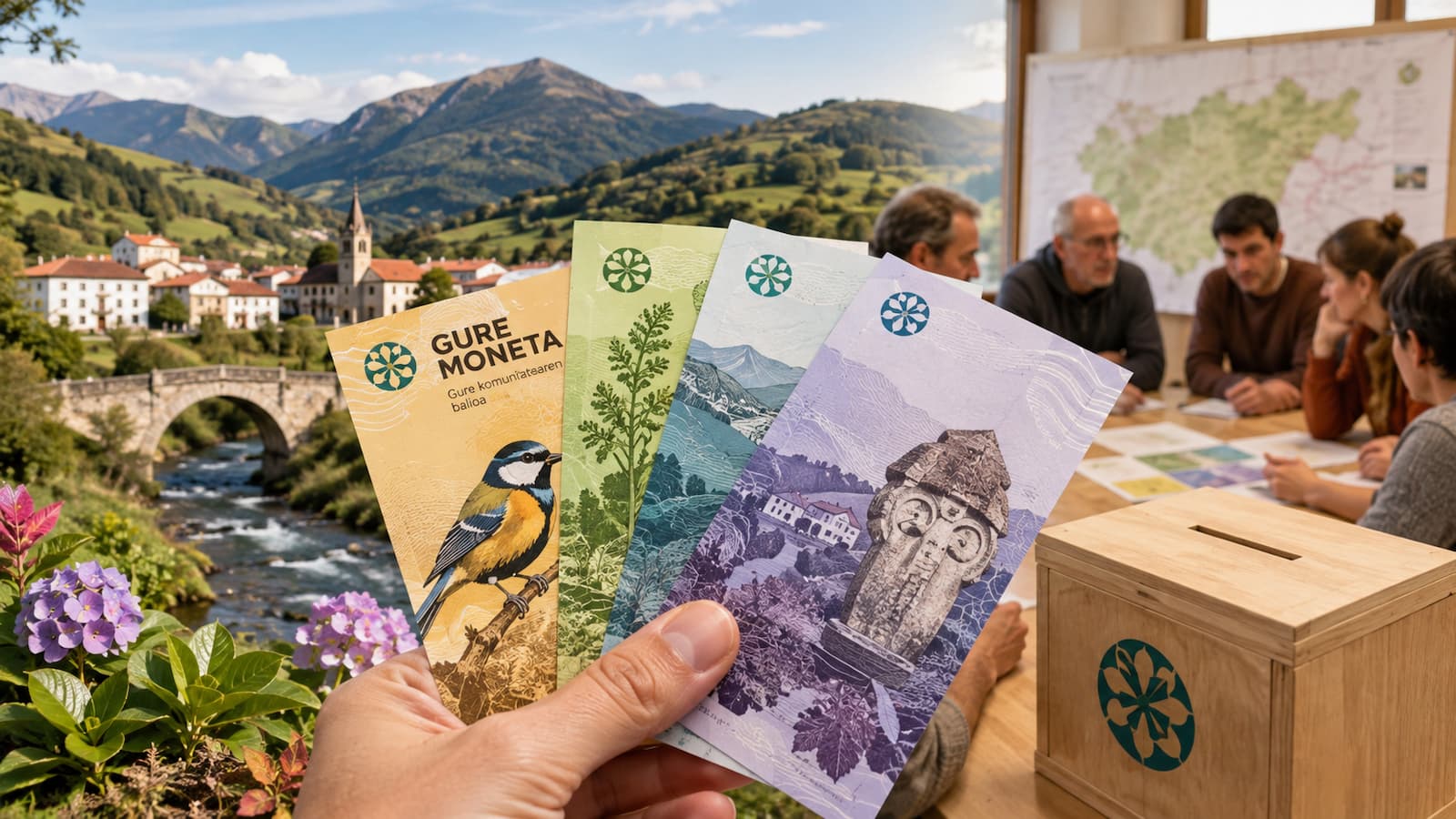 Gure Moneta pide ideas para sus billetes.