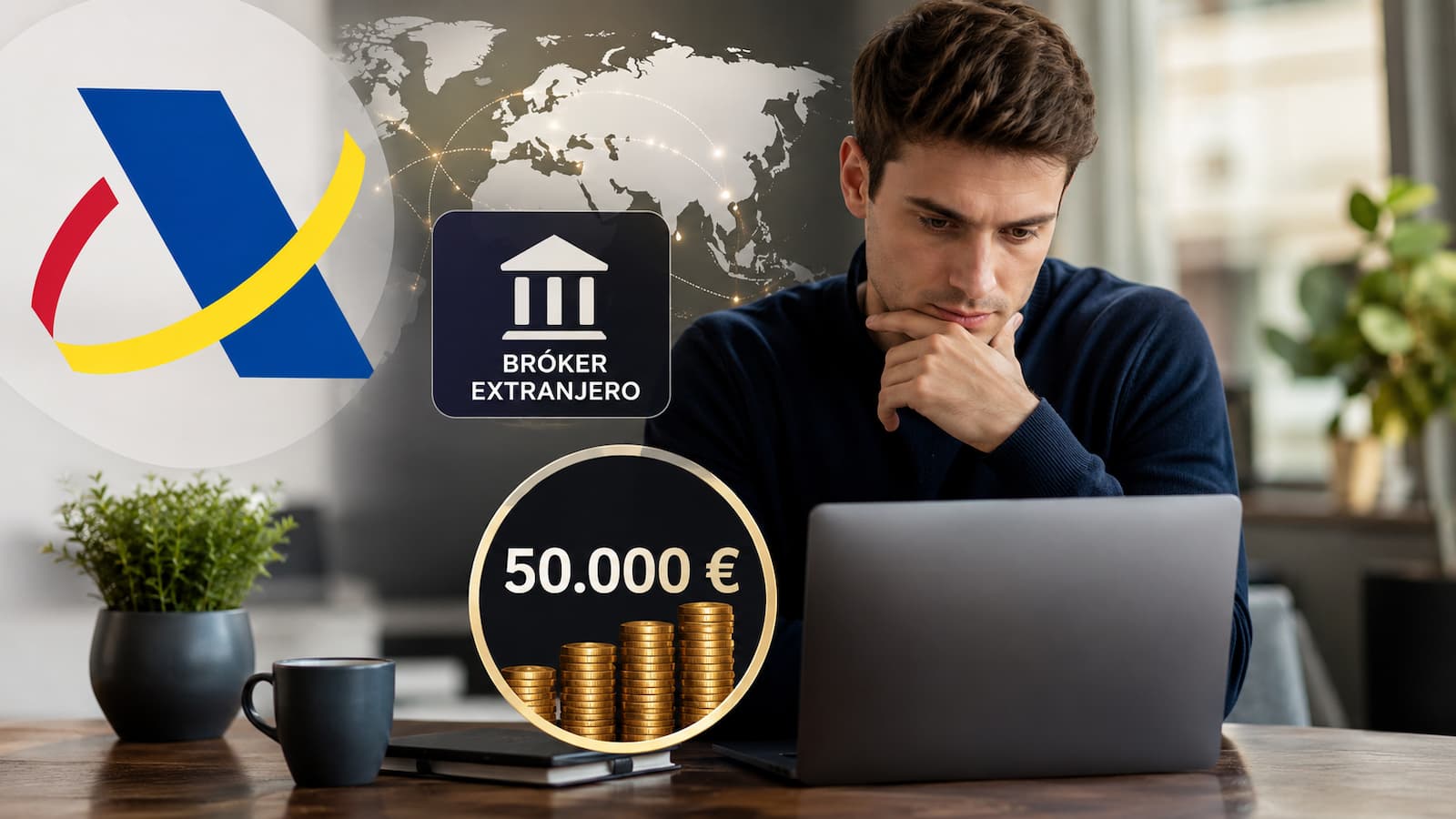 Hacienda aclara cuándo declarar tus inversiones con un bróker extranjero.