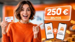 ING ofrece 250 euros brutos hasta el 30 de agosto.