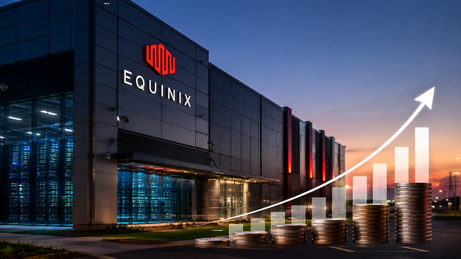 Imagen de un centro de datos vinculado a Equinix y su política de dividendos
