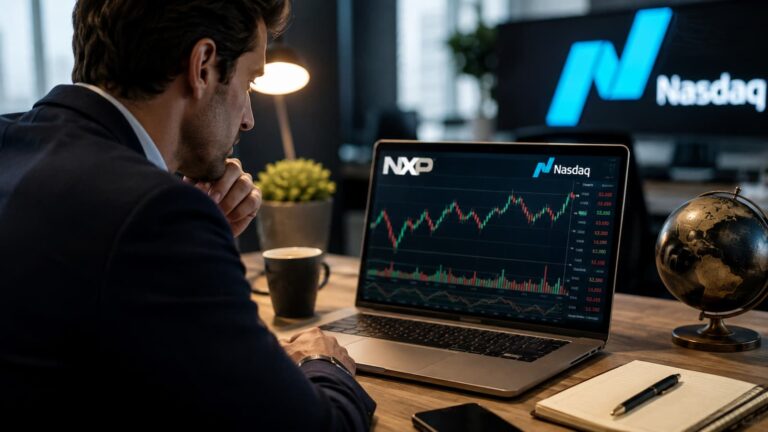 Inversor revisando acciones de NXP antes de comprar en Nasdaq