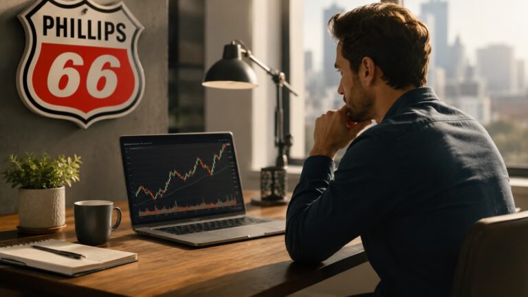Inversor revisando acciones de Phillips 66 antes de comprar