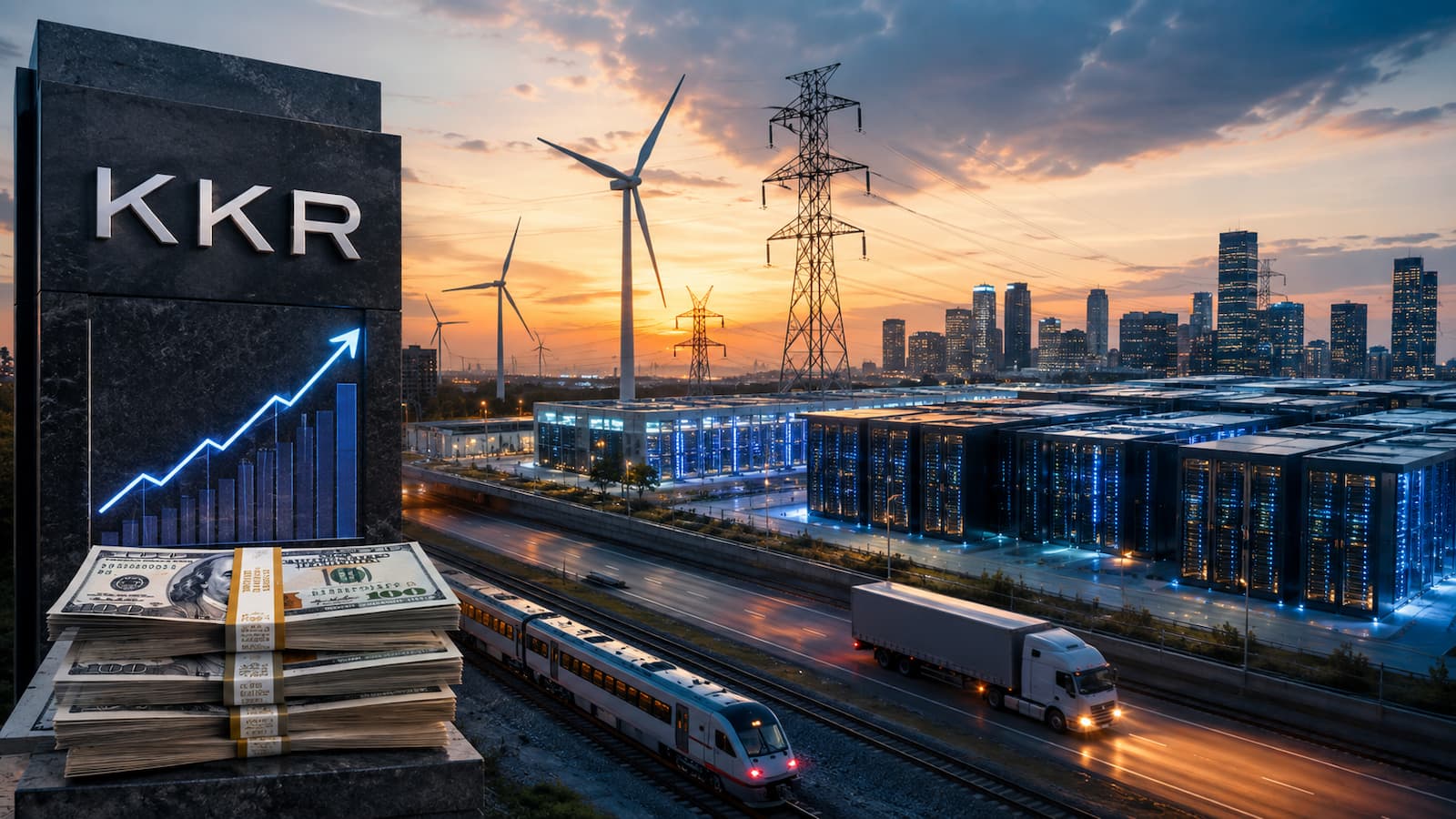 La hucha récord de KKR para infraestructuras.