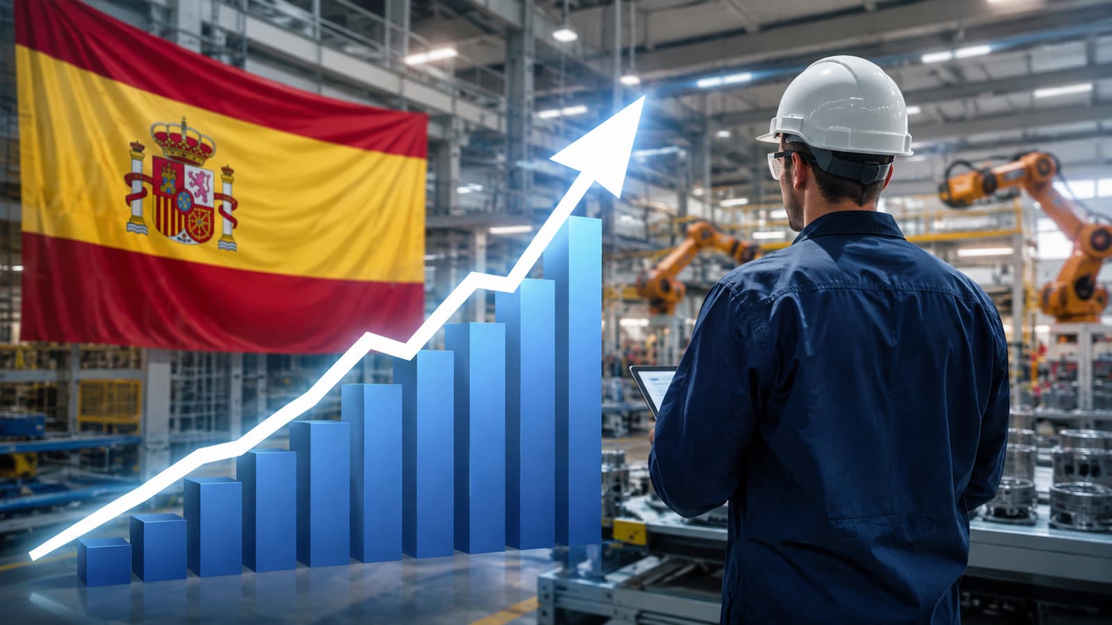 La producción industrial española aumentó un 3,8% enn junio.