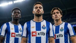 Logo de XTB en la camiseta del FC Porto durante la temporada 2026 27