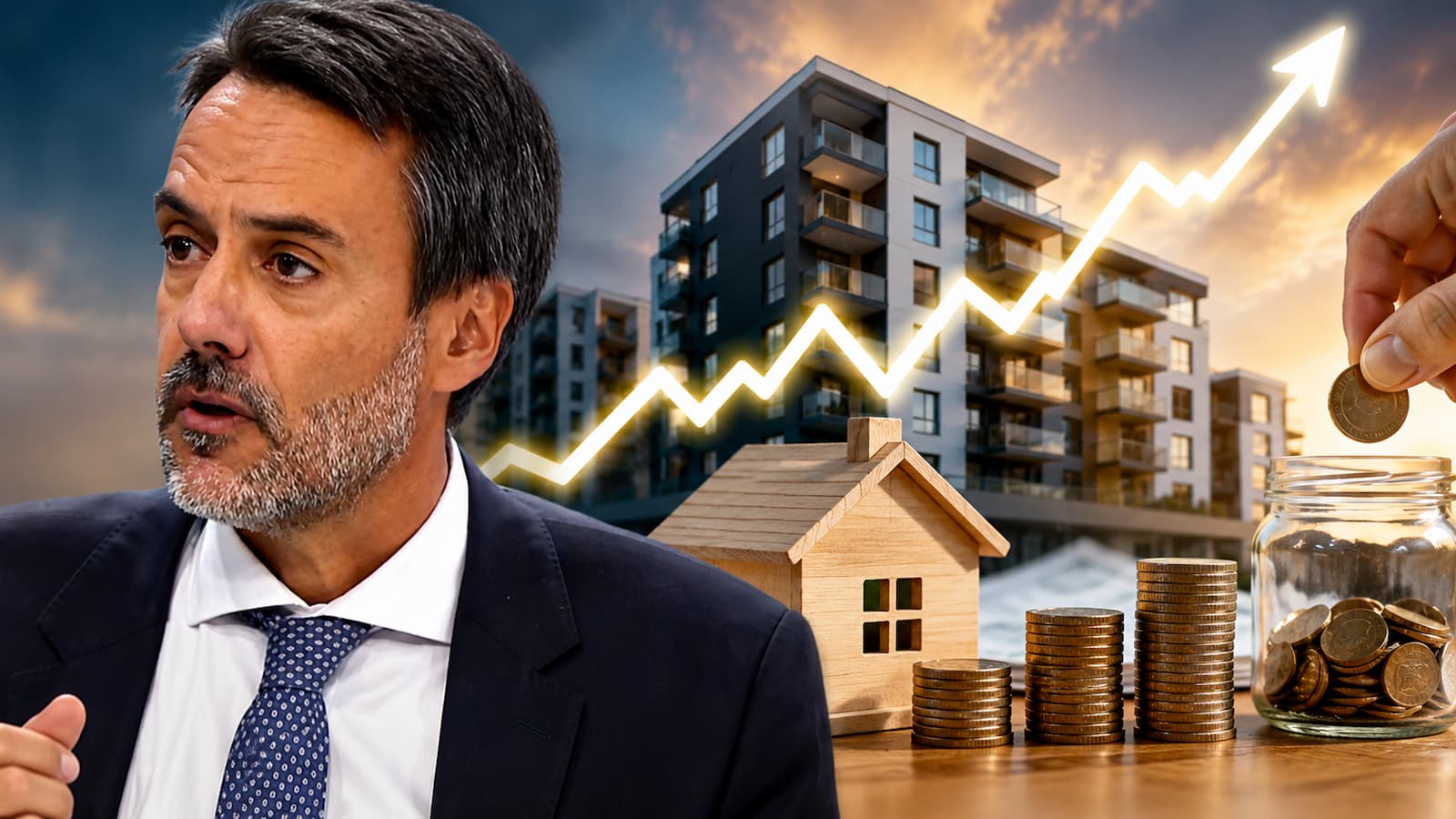 Luis Garvía sobre la dificultad de reunir la entrada de una vivienda.