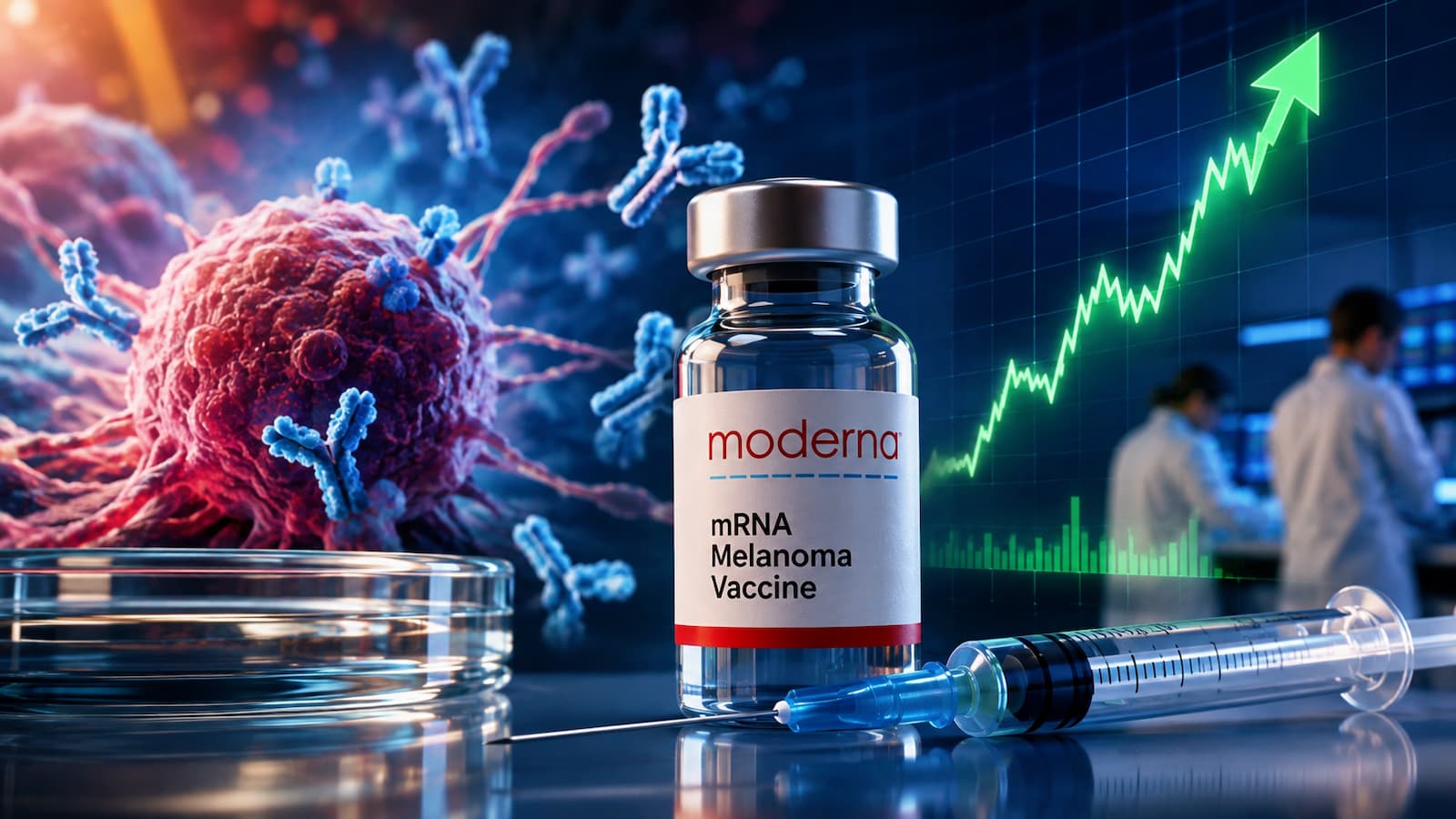 Moderna se dispara un 177% por su vacuna contra el melanoma.